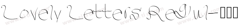 Lovely Letters Regul字体转换